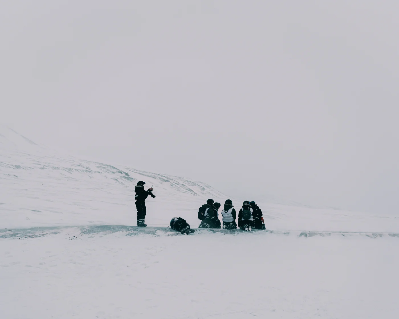 The people this week brought together, out on the glacier.